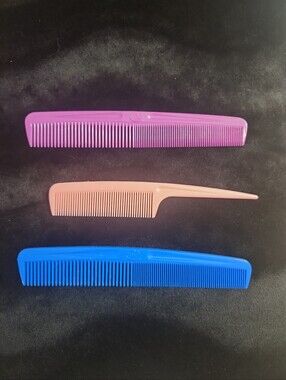 Lot Of 3 Vintage 80s Goody Rat Tail &  Pocket Side Combs USA NEW